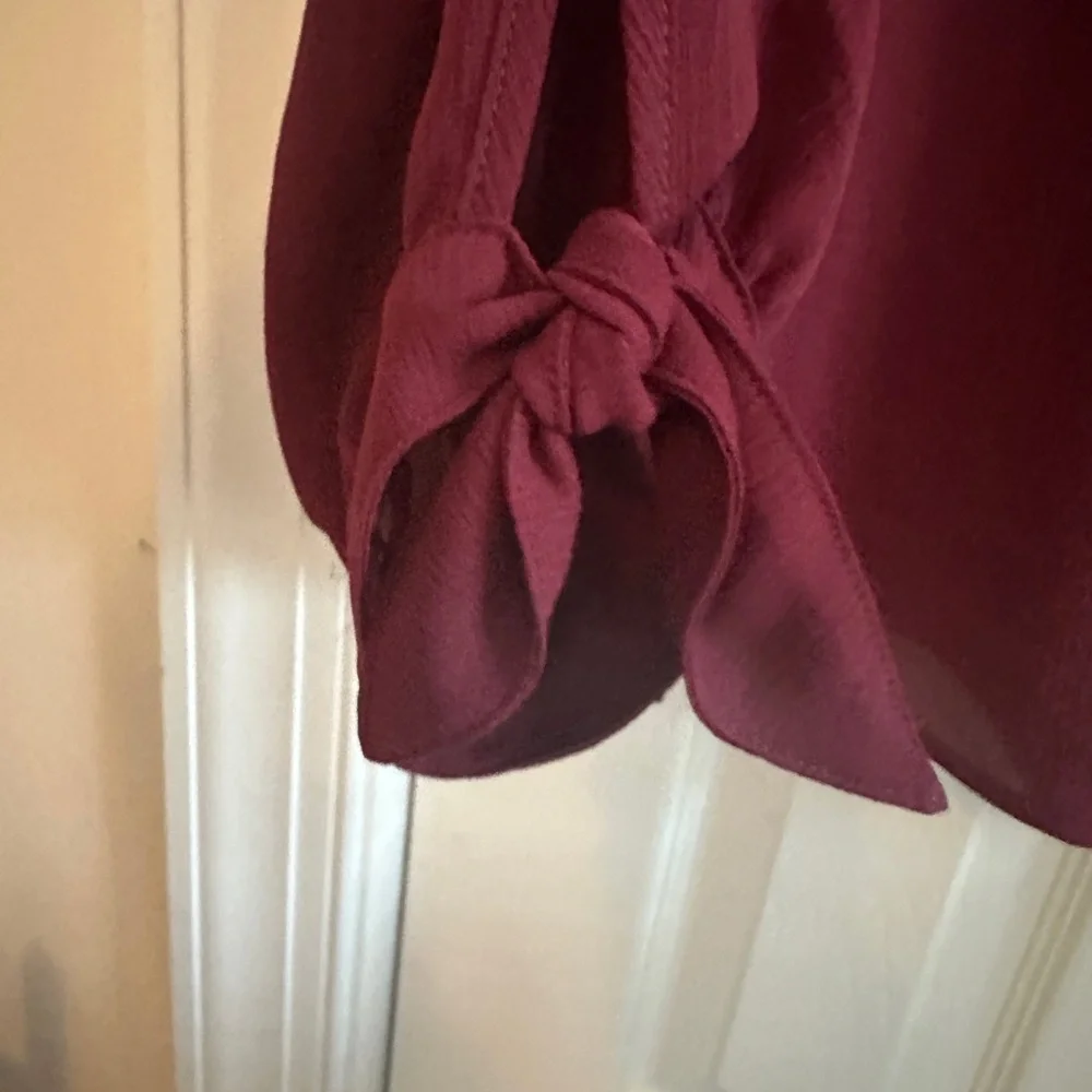 Alyx Deep Red Women's Blouse - Picture 4 of 4